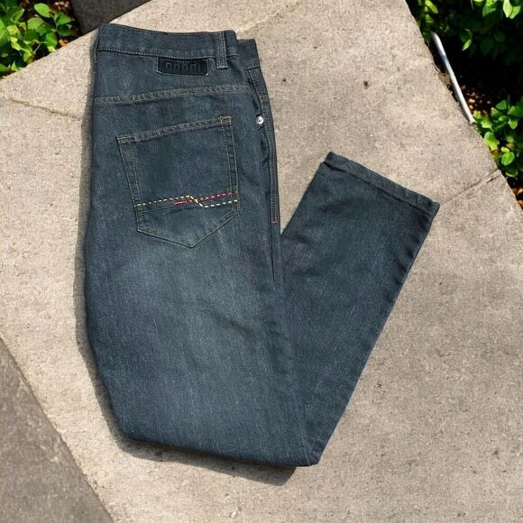 Coogi Australia Vintage Y2K Embroidered Black Denim Jeans Men's Size  38 x 34 - Picture 1 of 10